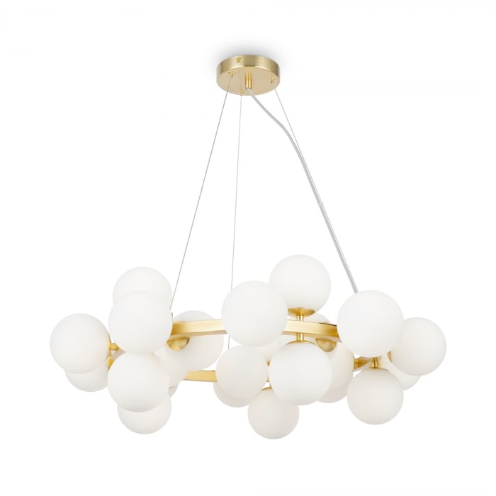 Lustra Dallas MOD545PL-25BS, 25xG9, aurie+alba, IP20, Maytoni [1]