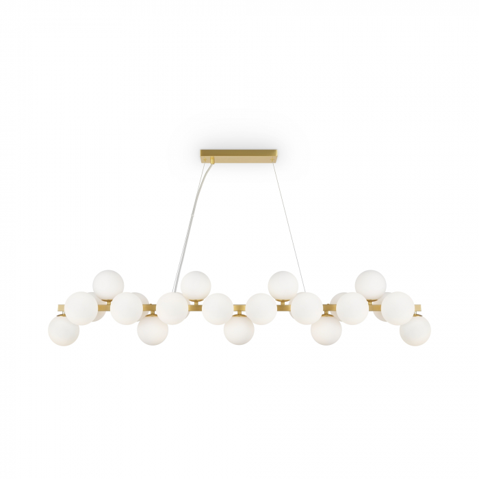 Lustra Dallas MOD547PL-25BS, 25xG9, aurie+alba, IP20, Maytoni [1]