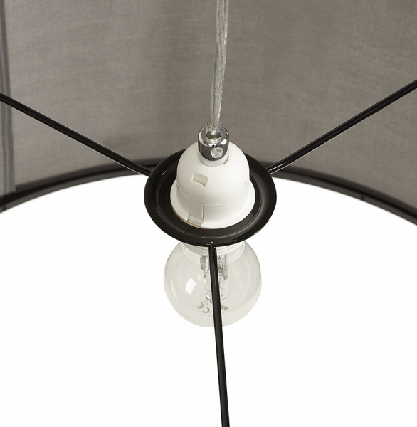 Lustra de design gri SAYA rotunda abajur material 50x30x150 cm, HL00450GR - Kokoon [9]