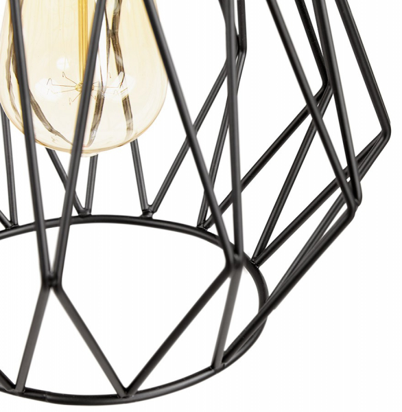 Lustra de design neagra PARAL forma geometrica stil industrial otel, HL00530BL - Kokoon [7]