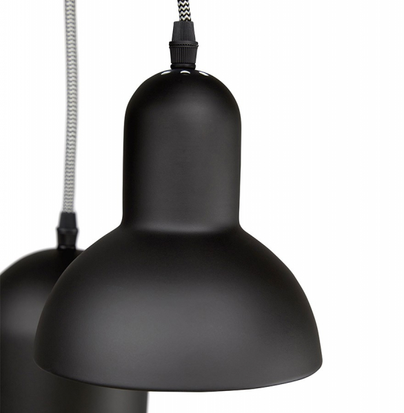 Lustra de design neagra PENGAN in stil industrial 6 corpuri 50x50x175 cm cu abajur din metal, HL00430BL - Kokoon [4]