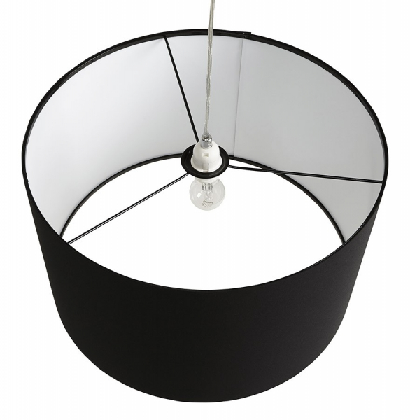 Lustra de design neagra SAYA rotunda abajur material 50x30x150 cm, HL00440BL - Kokoon [8]