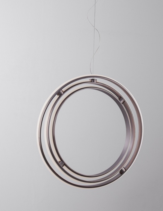 Lustra de lux dimabila glob cercuri LED Niraj Ø50/70 cm, negru purpuriu, 9365012 - Novaluce [6]