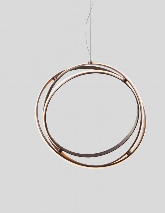 Lustra de lux dimabila glob cercuri LED Niraj Ø50/70 cm, negru purpuriu, 9365012 - Novaluce [13]