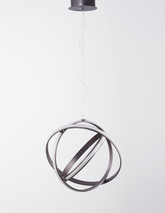 Lustra de lux dimabila glob cercuri LED Niraj Ø50/70 cm, negru purpuriu, 9365012 - Novaluce [7]