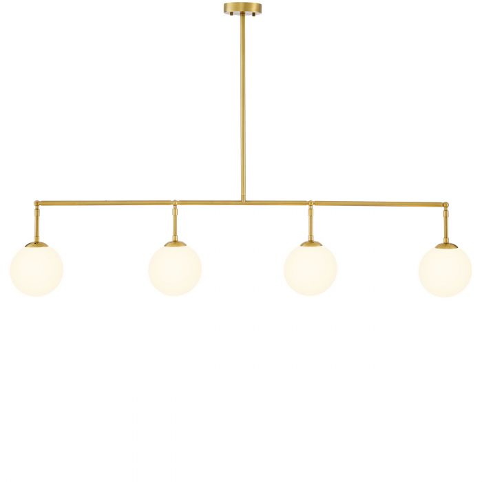   Candelabru Tara finisaj din alamă antică sticlă albă 115656 EICHHOLTZ [3]