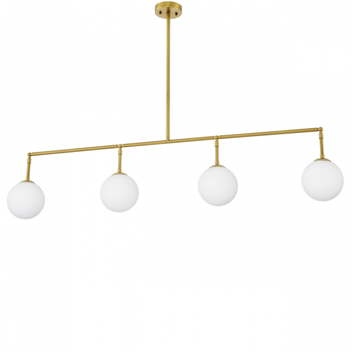   Candelabru Tara finisaj din alamă antică sticlă albă 115656 EICHHOLTZ [1]