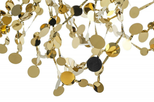 Lustra design elegant lux Anastasie single, 40x40 cm, argintiu crom/auriu, 1676 - Stepintodesign [6]