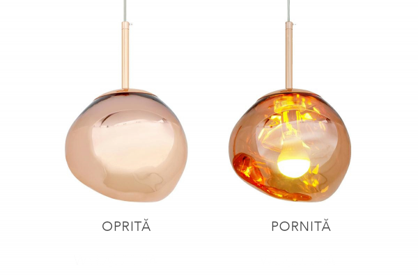Lustra design elegant Rosario 20 cm, cupru, JD8042 - King [2]