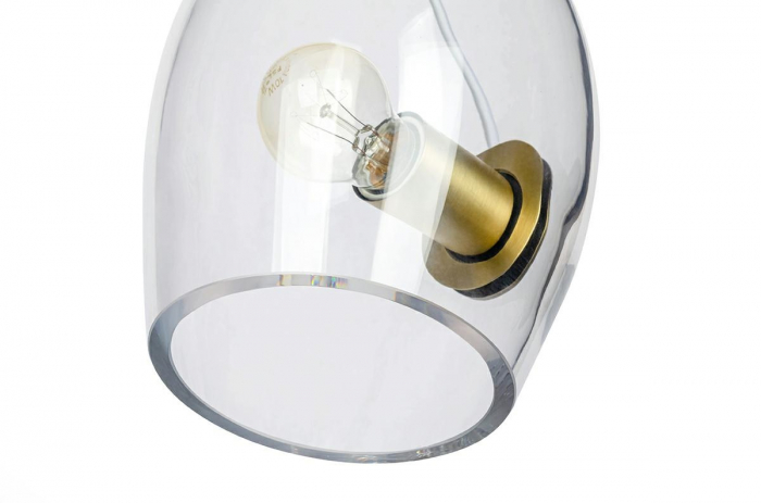 Lustra design extravagant Guto 20x44 cm, metal auriu/sticla, MD10961-1S.BRASS - King [7]