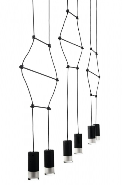 Lustra design industrial Frame III cu 6 becuri LED, cabluri, JD0032-6P - King [3]