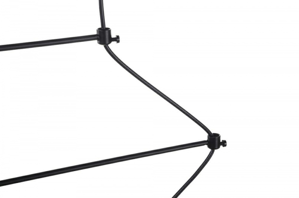Lustra design industrial Frame neagra, 2 becuri LED, 91905 - King [2]