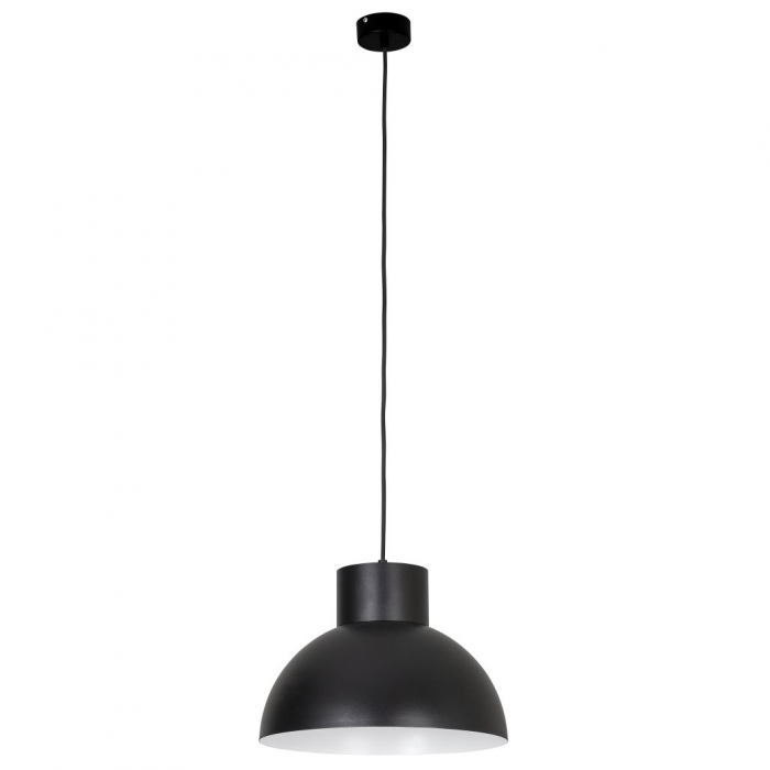 Lustra design industrial Mundo otel negru/gri beton inaltime fixa 113 cm, 6510 - Nowodworski [3]