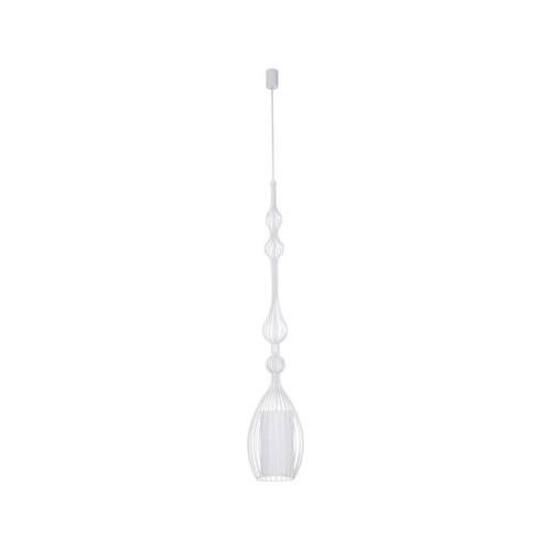 Lustra design Jesse L alb/negru, structura otel, abajur material textil, inaltime fixa, 8865 - Nowodworski [2]