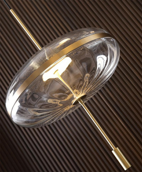 Lustra design lux Murillo Plate in forma de glob, sticla/suport auriu, MD12001-1-360 - King [3]