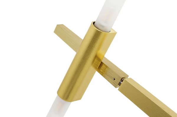 Lustra design minimalist Tree, 10 becuri, neagra/aurie, XCP8053-10 - King [11]