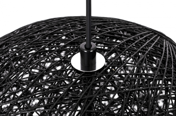 Lustra design modern alba/neagra Mason 40x40 cm, canepa, 1027S-400.BLACK - King [4]