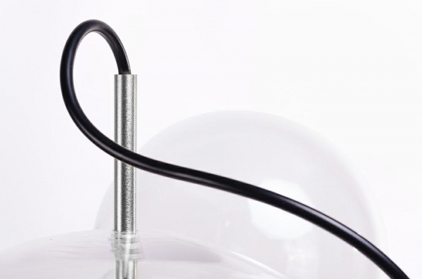 Lustra bule transparente sticla Bubble Premium 4 aurie/argintie, iluminare LED, design modern, XCP9148-1A - King [10]