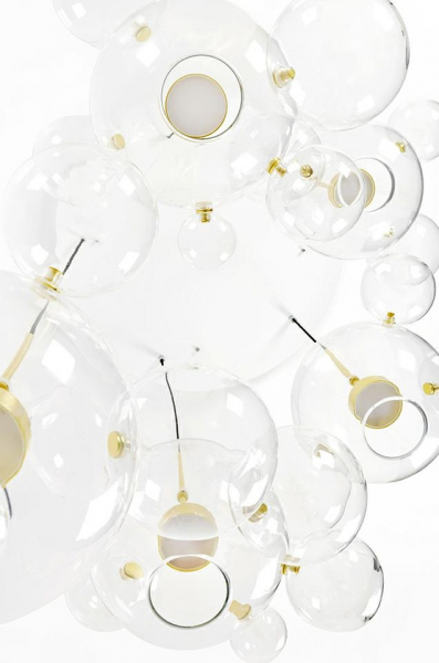 Lustra design modern extravagant Bubble Disc, 5 brate, iluminare LED, XCP9148-5A - King [2]
