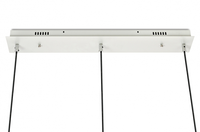 Lustra 3 brate globuri sticla Bubble Line 120 cm aurie/argintie/neagra, iluminare LED, design lux, XCP9148-3B - King [14]