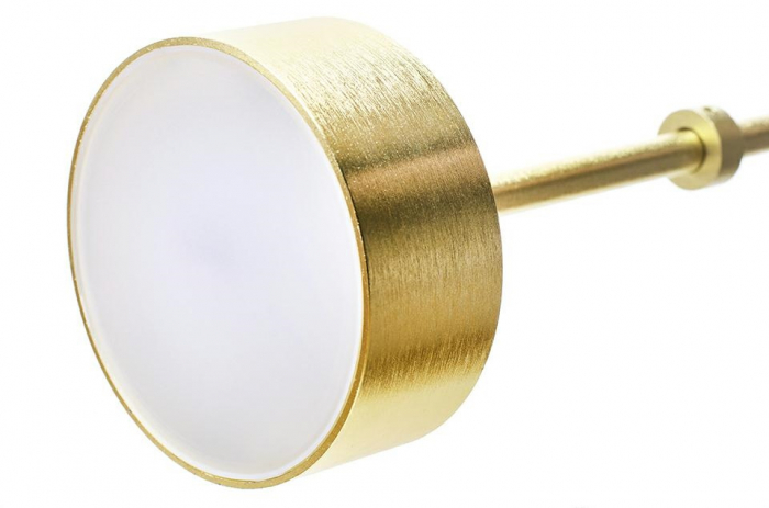 Lustra aurie liniara globuri sticla Bubble Line 160 cm, 5 brate, iluminare LED, XCP9148-5B - King [2]
