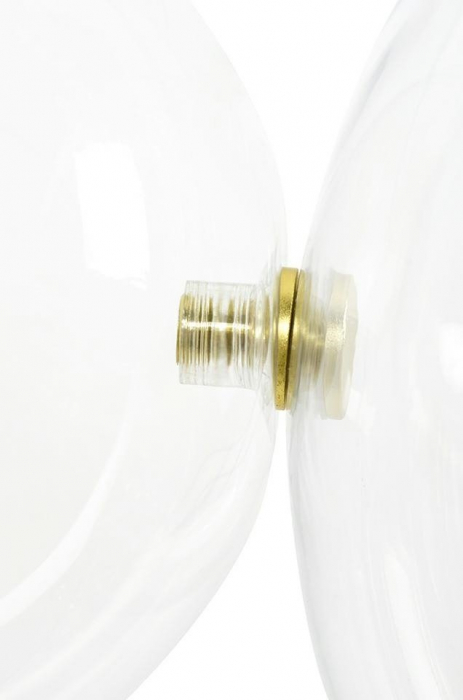 Lustra aurie liniara globuri sticla Bubble Line 160 cm, 5 brate, iluminare LED, XCP9148-5B - King [5]