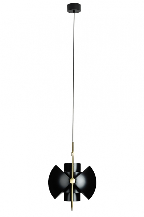 Lustra design modern extravagant Seal, alba/neagra/aurie, otel carbon, SM2356S - King [27]