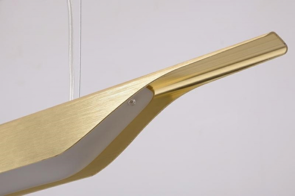 Lustra design modern extravagant Vigo 125 cm, iluminare LED, aluminiu negru/auriu, XCP3400-125.GOLD - King [5]