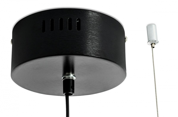 Lustra design modern extravagant Vigo 125 cm, iluminare LED, aluminiu negru/auriu, XCP3400-125.GOLD - King [12]