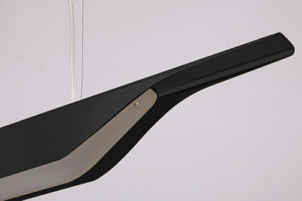 Lustra design modern extravagant Vigo 125 cm, iluminare LED, aluminiu negru/auriu, XCP3400-125.GOLD - King [7]