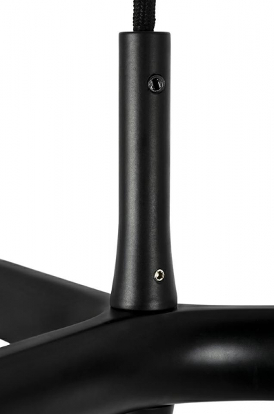 Lustra design modern Oskar, 12 becuri, crom/negru/auriu, XCP9120-12.BLACK - King [9]