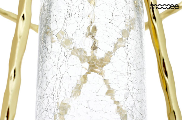 Lustra designer aurie metalica Pryderi, diverse dimensiuni, forma geometrica piramidala, MSE010100130 - King [5]
