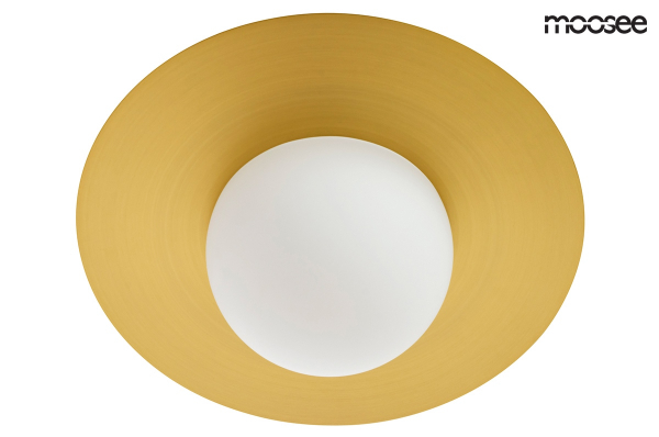 Lustra designer in forma de glob Saturn cu cerc metalic auriu, MSE010100148 - King [4]
