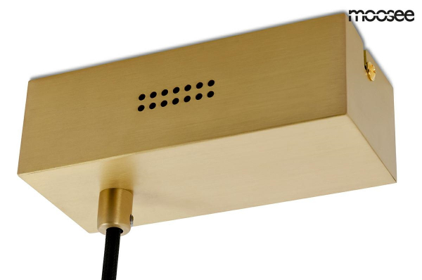 Lustra designer orizontala Wind 88/118 cm, aurie, metal, iluminare LED, MSE010100133 - King [4]