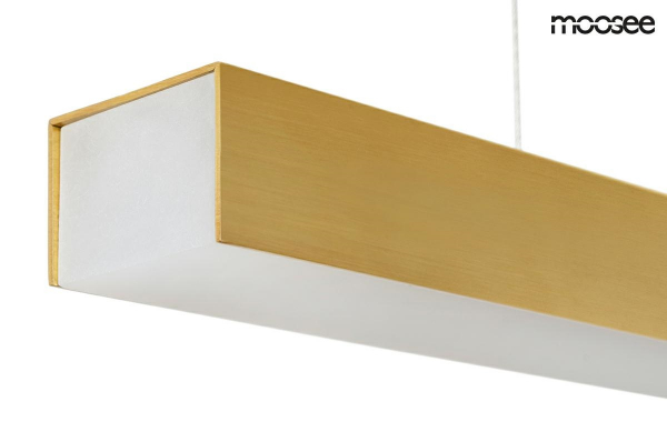 Lustra designer orizontala Wind 88/118 cm, aurie, metal, iluminare LED, MSE010100133 - King [3]
