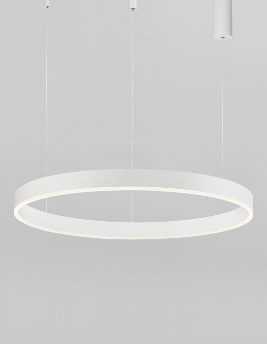 Lustra dimabila inel LED Cheri 100 cm alba/neagra/aurie, design minimalist, 9190855 - Novaluce [8]