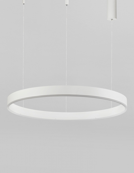 Lustra dimabila inel LED Cheri 100 cm alba/neagra/aurie, design minimalist, 9190855 - Novaluce [9]