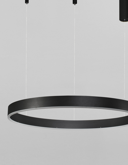 Lustra dimabila inel LED Cheri 100 cm alba/neagra/aurie, design minimalist, 9190855 - Novaluce [2]