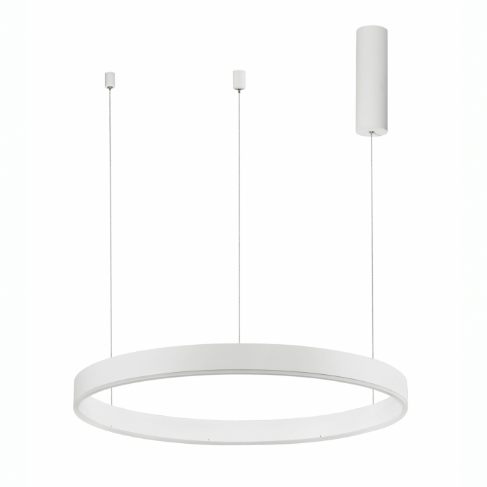 Lustra dimabila inel LED Cheri 60 cm alba/neagra/aurie, design minimalist, 9190640 - Novaluce [9]