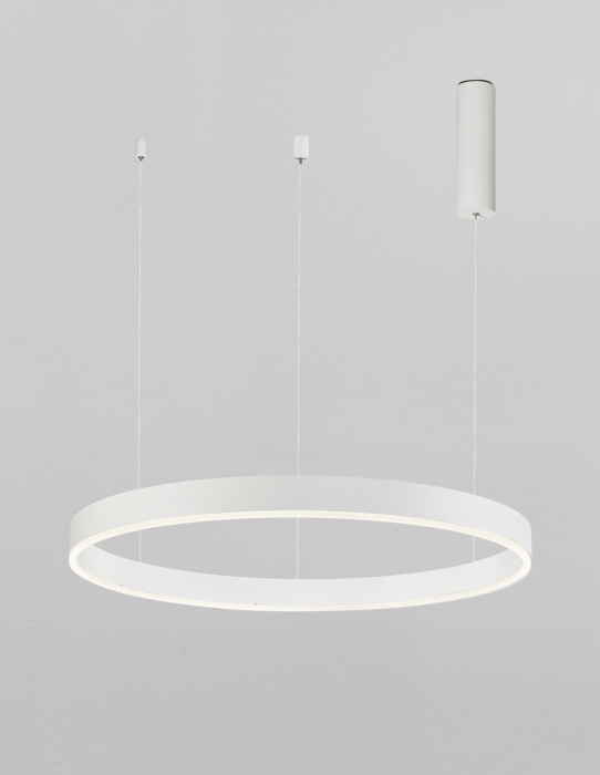 Lustra dimabila inel LED Cheri 60 cm alba/neagra/aurie, design minimalist, 9190640 - Novaluce [10]