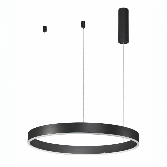 Lustra dimabila inel LED Cheri 60 cm alba/neagra/aurie, design minimalist, 9190640 - Novaluce [14]