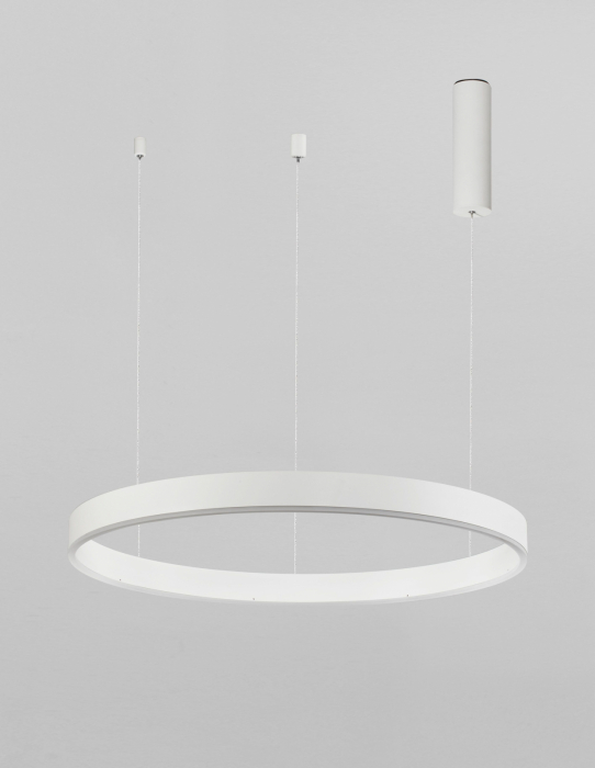 Lustra dimabila inel LED Cheri 60 cm alba/neagra/aurie, design minimalist, 9190640 - Novaluce [11]