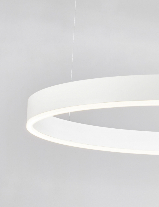 Lustra dimabila inel LED Cheri 80 cm alba/neagra/aurie, design minimalist, 9190748 - Novaluce [4]