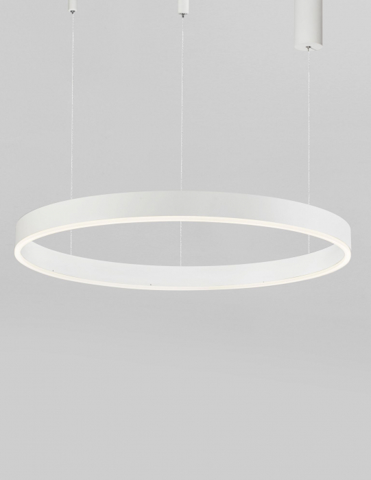 Lustra dimabila inel LED Cheri 80 cm alba/neagra/aurie, design minimalist, 9190748 - Novaluce [3]