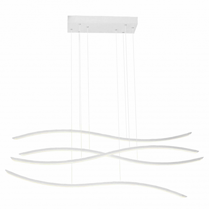 Lustra dimabila LED alba/neagra Wave 120 cm, design modern, AZ 2913 - Azzardo [2]