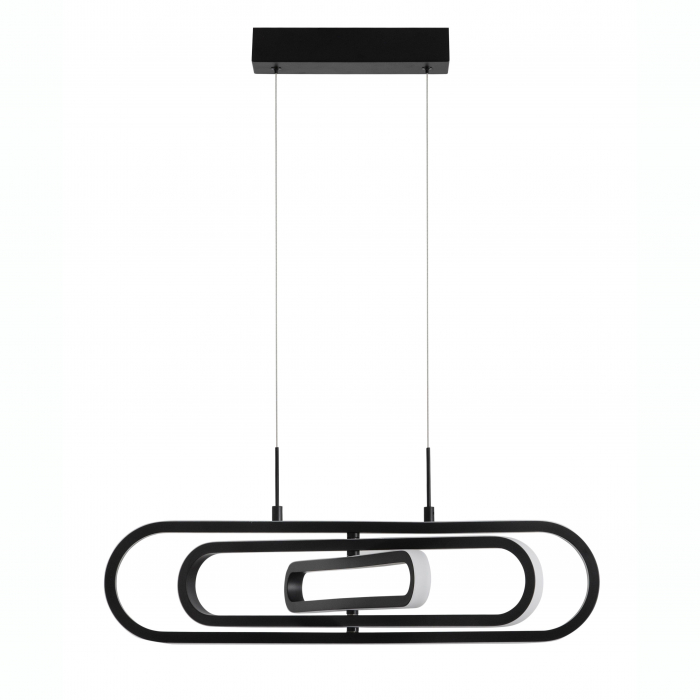 Lustra dimabila LED aurie/neagra Nojus 64 cm, abajur 3 piese ovale ajustabile, 9110352 - Novaluce [9]