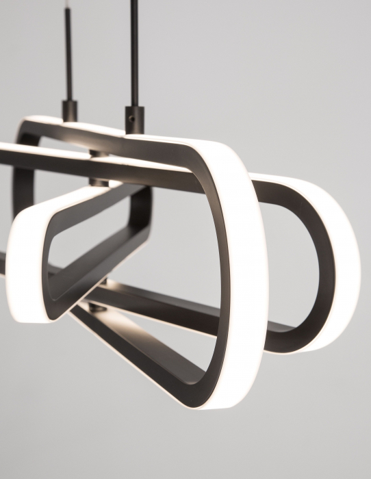 Lustra dimabila LED aurie/neagra Nojus 64 cm, abajur 3 piese ovale ajustabile, 9110352 - Novaluce [10]
