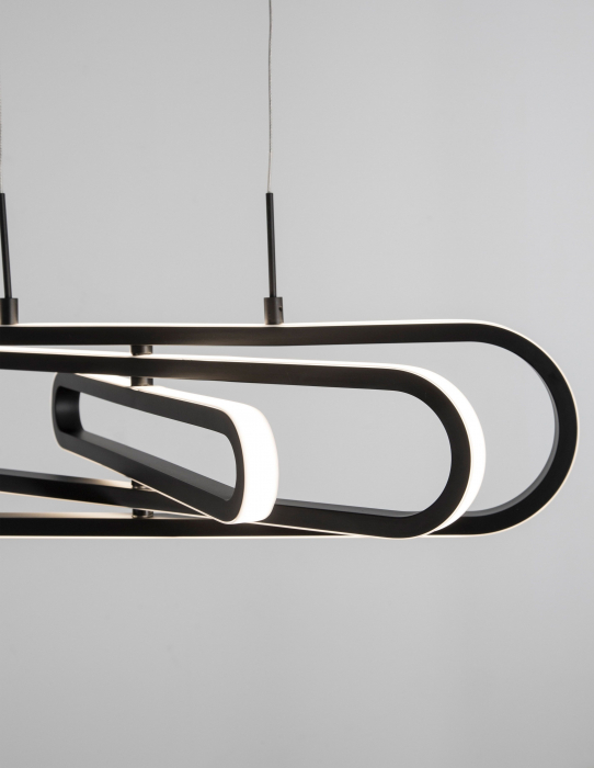 Lustra dimabila LED aurie/neagra Nojus 64 cm, abajur 3 piese ovale ajustabile, 9110352 - Novaluce [13]
