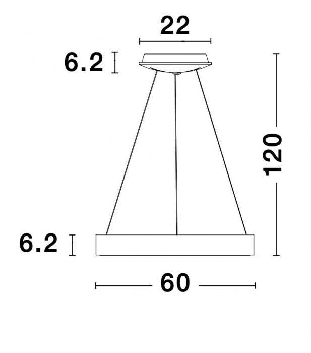 Lustra dimabila LED rotunda Rondo Slim Ø38/60 cm, argientie/aurie/maro/alba/neagra, 9453431 - Novaluce [32]