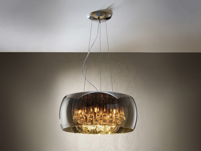 Lustra dimabila tip pendul lux crom Paloma Ø 50 cm, din sticla, inaltime reglabila, 508111D - Schuller [8]